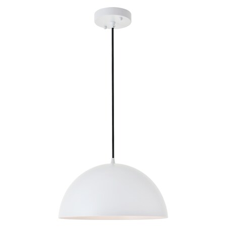 Living District Forte One Light White Pendant LD4023D14WH